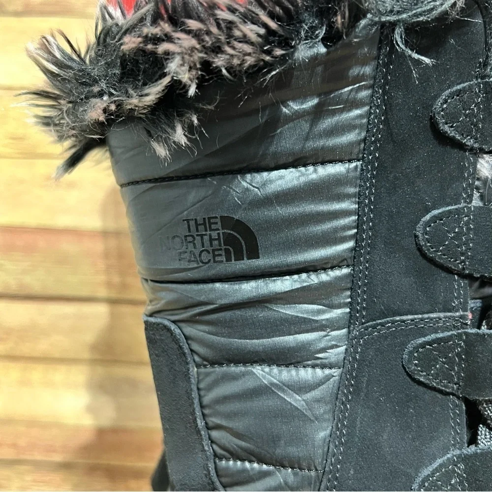 The North Face Nuptse Purna Black High Lace Up Winter Boots